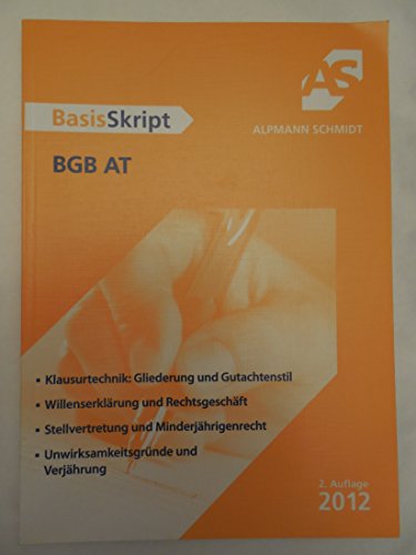 BasisSkript BGB AT - Dr. Christoph Pechstein