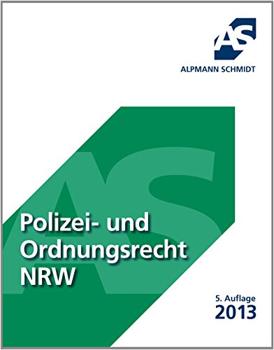Beispielbild fr Polizei- und Ordnungsrecht NRW zum Verkauf von medimops