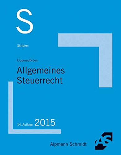 Stock image for Skript Allgemeines Steuerrecht for sale by medimops