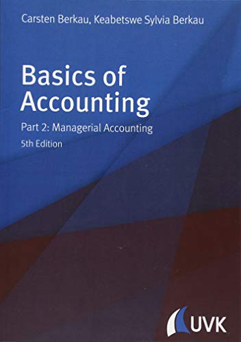 Beispielbild fr Basics of Accounting. Part 2: Managerial Accounting zum Verkauf von medimops