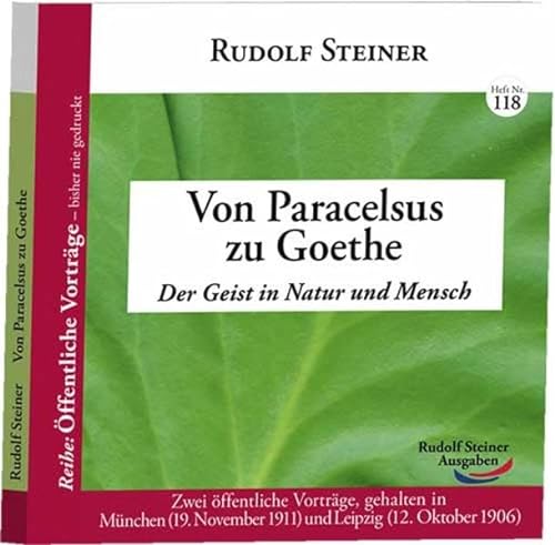 Beispielbild fr Steiner, R: Von Paracelsus zu Goethe zum Verkauf von Blackwell's