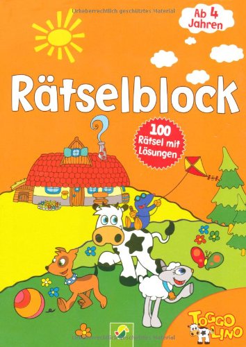 9783867756488: Toggolino Rtselblock orange: 100 Rtsel mit Lsungen