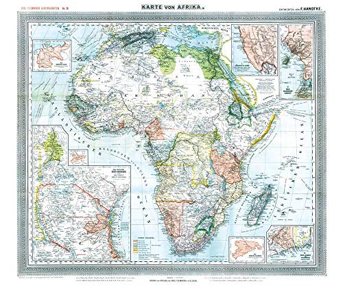 Beispielbild fr Historische Karte: Afrika, 1890 (Plano) zum Verkauf von Blackwell's