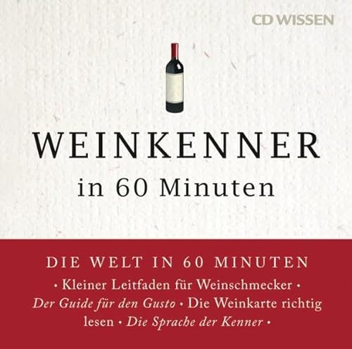 Beispielbild fr CD WISSEN - Weinkenner in 60 Minuten, 1 CD zum Verkauf von medimops