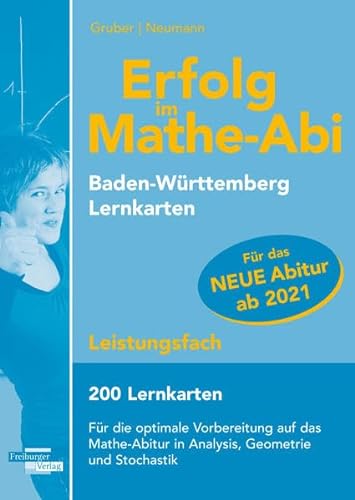 Stock image for Erfolg im Mathe-Abi 200 Lernkarten Leistungsfach Allgemeinbildendes Gymnasium Baden-Wrttemberg ab 2021 for sale by medimops