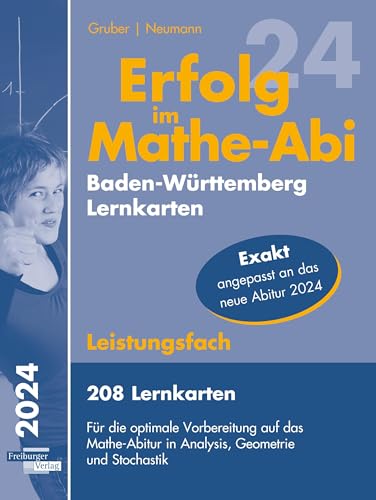 Stock image for Erfolg im Mathe-Abi 2024, 208 Lernkarten Leistungsfach Allgemeinbildendes Gymnasium Baden-Wrttemberg for sale by GreatBookPrices