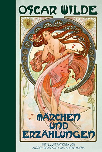 Oscar Wilde: Märchen und Erzählungen: Halbleinen: mit Illustrationen von Aubrey Beardsley und Alfons Mucha - Wilde