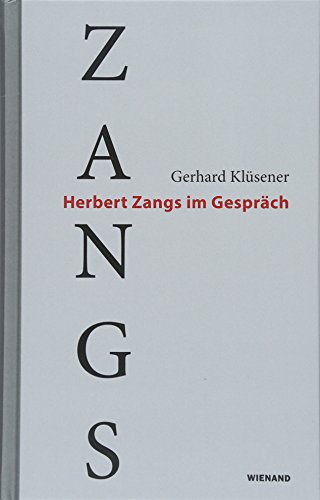 Beispielbild fr Klsener, G: Zangs zum Verkauf von Blackwell's