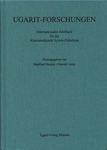 9783868350531: Ugarit-Forschungen (Volume 42): Jahrbuch Fur Die Altertumskunde Syrien-Palastinas (Ugarit-Forschungen. Jahrbuch)