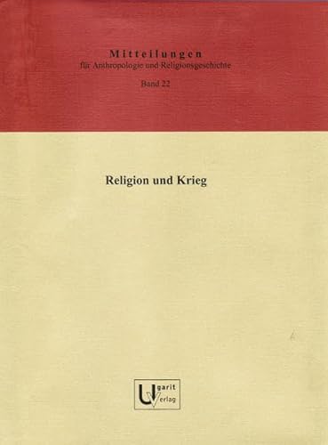 Beispielbild fr Mitteilungen f|r Anthropologie und Religionsgeschichte / Mitteilungen zur Anthropologie und Religionsgeschichte zum Verkauf von ISD LLC