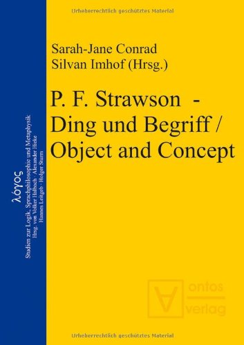 9783868380163: P. F. Strawson - Ding und Begriff / Object and Concept