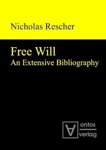9783868380583: Free Will: An Extensive Bibliography