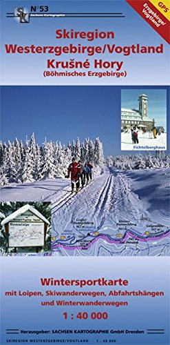 9783868430530: Skiregion Westerzgebirge / Vogtland 1 : 40 000: Wintersportkarte mit Loipen, Skiwanderwegen, Abfahrtshngen und Winterwanderwegen