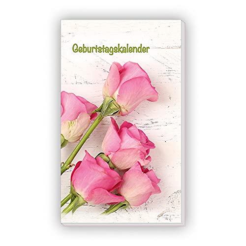 TROETSCH VERLAG Geburtstagskalender 9x15 Taschenformat Blumen