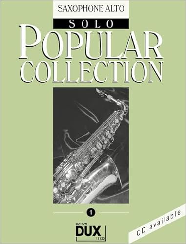 9783868490251: Popular Collection 1. Saxophone Alto Solo