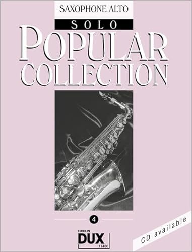 9783868490640: Popular Collection 4. Saxophone Alto Solo