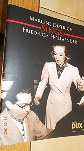 Beispielbild fr Marlene Dietrich sings Friedrich Hollnder zum Verkauf von Blackwell's