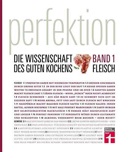Perfektion. Die Wissenschaft des guten Kochens 01 Fleisch -Language: german - Stiftung Warentest
