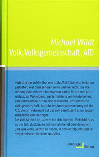 Beispielbild fr Volk, Volksgemeinschaft, AfD (kleine reihe) zum Verkauf von medimops