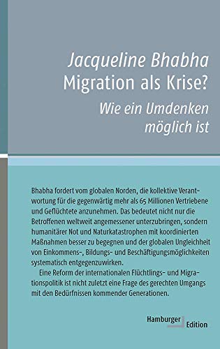 9783868543292: Migration als Krise?: Wie ein Umdenken mglich ist