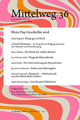 Stock image for Mittelweg 36, Zeitschrift des Hamburger Instituts fr Sozialforschung: Wenn Pop Geschichte wird for sale by medimops