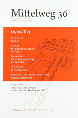 Imagen de archivo de Mittelweg 36, Heft 5 Okt./Nov. 2019, Lug und Trug a la venta por medimops