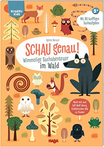 Stock image for Schau genau! Wimmelige Suchabenteuer im Wald for sale by Revaluation Books