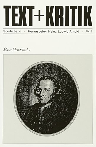 Moses Mendelssohn (9783869161099) by Unknown Author