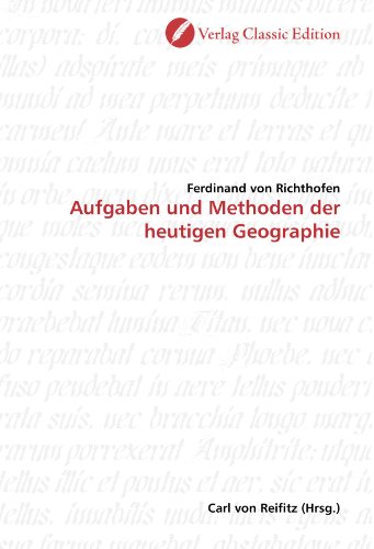 9783869320069: Aufgaben und Methoden der heutigen Geographie