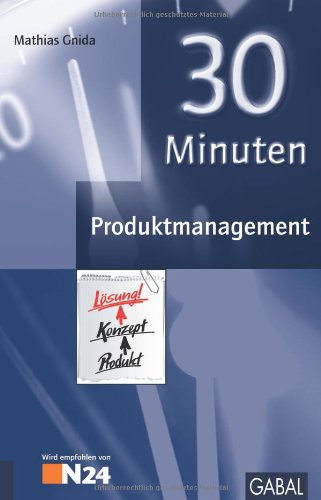Stock image for 30 Minuten Produktmanagement for sale by medimops