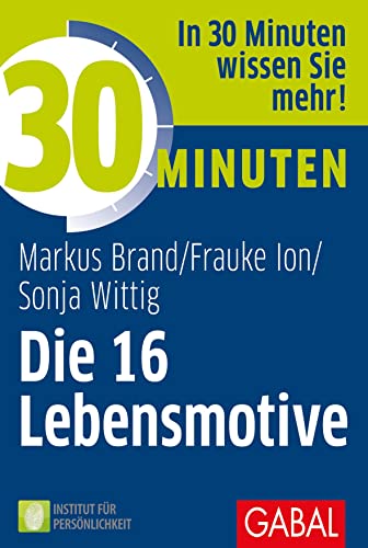 Beispielbild fr 30 Minuten Die 16 Lebensmotive zum Verkauf von GreatBookPrices