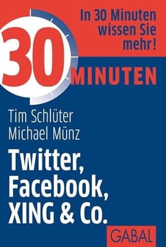 Stock image for 30 Minuten Twitter, Facebook, XING & Co for sale by medimops