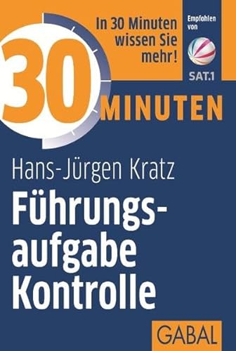 Beispielbild fr 30 Minuten Fhrungsaufgabe Kontrolle zum Verkauf von medimops