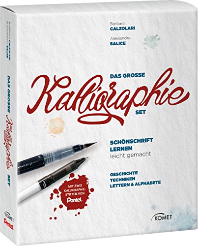 Stock image for Das groe Kalligraphie-Set - Schnschrift lernen leicht gemacht: Buch mit 2 Kalligraphie-Stiften for sale by medimops