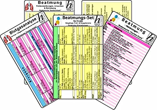 Imagen de archivo de Beatmungs-Karten-Set fr Kinder, Suglinge, Frh- & Neugeborene - Medizinische Taschen-Karte -Language: german a la venta por GreatBookPrices