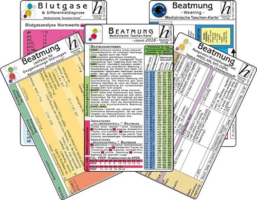 Imagen de archivo de Beatmungs-Karten-Set - classic 2016 (5er-Set) - Medizinische Taschen-Karte -Language: german a la venta por GreatBookPrices