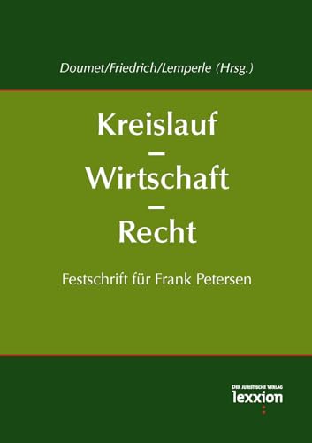 Beispielbild fr Kreislauf - Wirtschaft - Recht zum Verkauf von Blackwell's