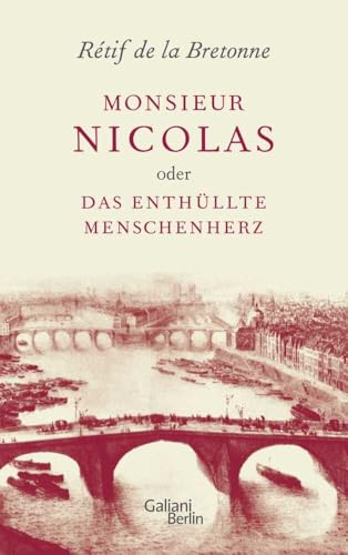 Beispielbild fr Monsieur Nicolas oder Das enthllte Menschenherz zum Verkauf von Remagener Bcherkrippe