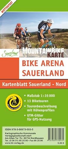 Beispielbild fr Bike Arena Sauerland: Mountainbikekarte Sauerland Nord 1 : 35 000 zum Verkauf von medimops