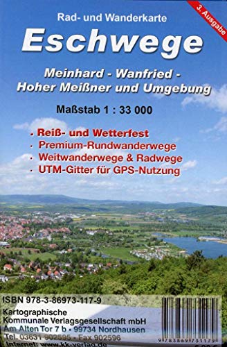 9783869731179: Eschwege 1 : 33 000 Rad- und Wanderkarte: Meinhard - Wanfried - Hoher Meiner und Umgebung