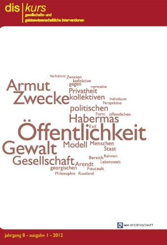 Beispielbild fr Diskurs. Politikwissenschaftliche und geschichtsphilosophische Interventionen: 2012/01 zum Verkauf von medimops