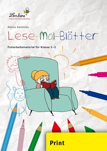 Beispielbild fr Lese-Mal-Bltter: Freiarbeitsmaterial fr den Leseunterricht in Klasse 1 - 2, Heft zum Verkauf von medimops