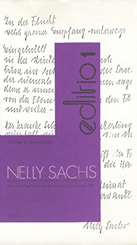 Beispielbild fr Nelly Sachs: Einfhrung in ihr Werk mit 30 Briefen und dem Prosatext "Leben unter Bedrohung" zum Verkauf von medimops