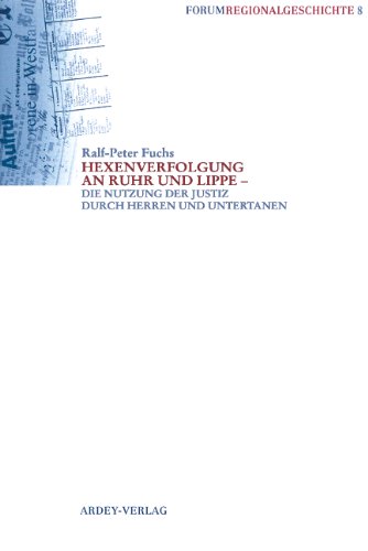 Hexenverfolgung an Ruhr und Lippe Forum Regionalgeschichte ; 8 Geschichte Wasserproben Hexen Prozesse Hinrichtungen Regional- / Ländergeschichte Hexe Hexenverbrennung Hexenverfolgungen Lippe Recht Nordrhein-Westfalen Prozess jurist. Ruhrgebiet Geisteswissenschaften Ralf-Peter Fuchs Das Buch zeichnet auf der Grundlage von Archivmaterial nach, was wir heute über Prozesse in Essen, Rellinghausen, Dortmund, Recklinghausen und weiteren Orten definitiv wissen. Zum ersten Mal wird dabei systematisch die Überlieferung des Reichskammergerichts einbezogen. Nachgezeichnet werden die jeweiligen örtlichen Bedingungen und Hintergründe für Wasserproben, Prozesse und Hinrichtungen, eingeordnet in den Gesamtkontext der Verfolgungen im Alten Reich. - Ralf-Peter Fuchs