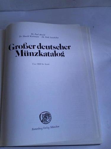 Beispielbild fr Groer deutscher Mnzkatalog von 1800 bis heute. zum Verkauf von Versandantiquariat Felix Mcke