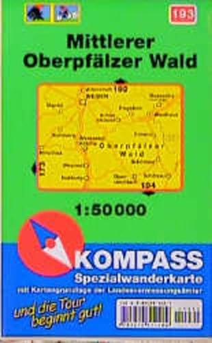 Beispielbild fr Kompass Karten, Mittlerer Oberpflzer Wald zum Verkauf von medimops