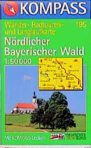 Imagen de archivo de Nrdlicher Bayerischer Wald. Mit Kurzfhrer und Radwegen. 1:50000 a la venta por medimops