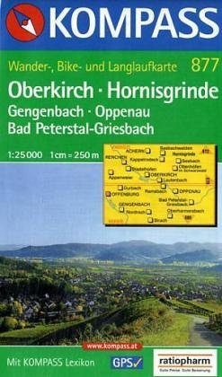 9783870512491: Kompass Karten, Oberkirch, Hornisgrinde: Mit Kurzfhrer, Radwegen und Loipen. 1:30000 (KOMPASS Wanderkarte)