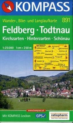 Stock image for Feldberg /Todtnau /Kirchzarten: Mit Kurzfhrer, Radwegen und Loipen. 1:30000 (KOMPASS Wanderkarte) for sale by medimops