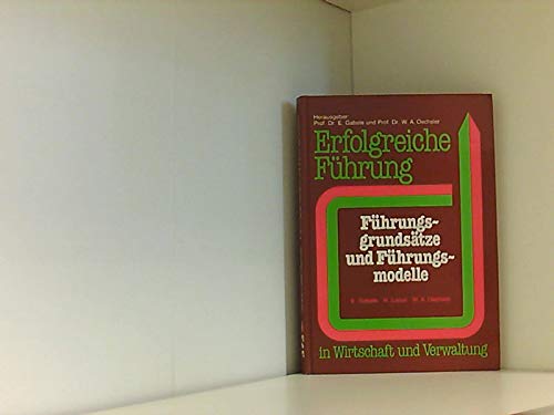 9783870526702: Fhrungsgrundstze und Fhrungsmodelle (Livre en allemand)